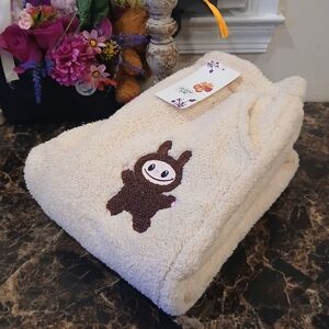 Labubu Sherpa Fleece Cuffed Joggers Winter/Warm Heavy Pants Size S-M for Women